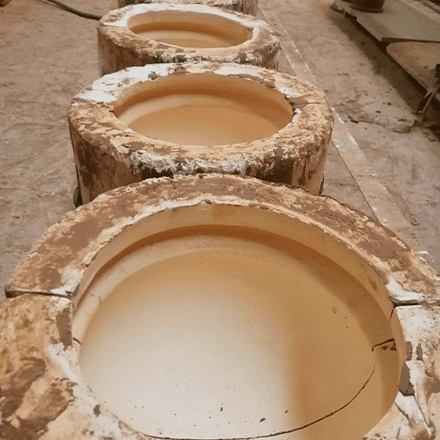 Preparación de mezcla y llenado de moldes