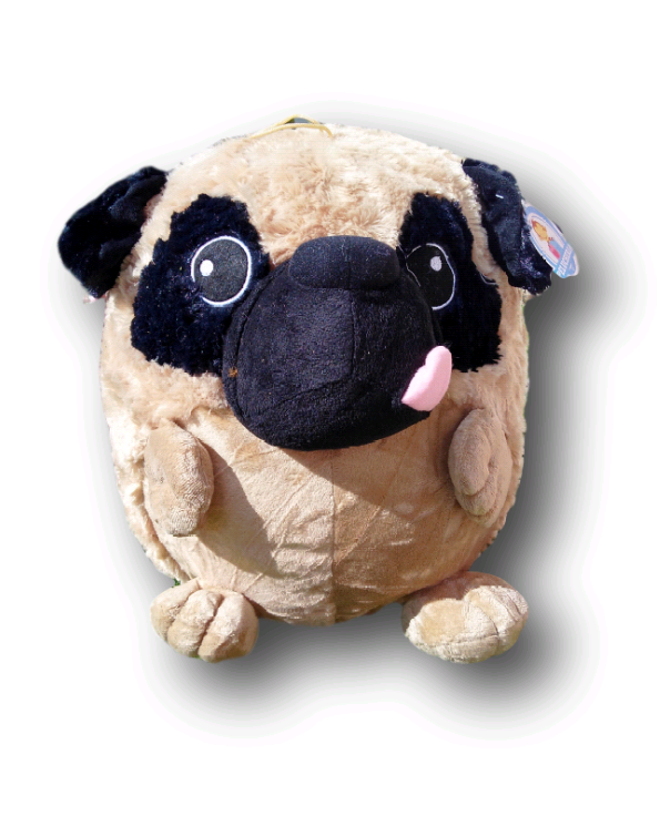 pug de peluche gigante